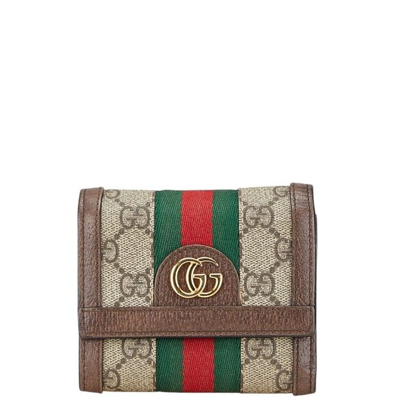 GUCCI Brown Leather Wallet - Picture 1 of 8